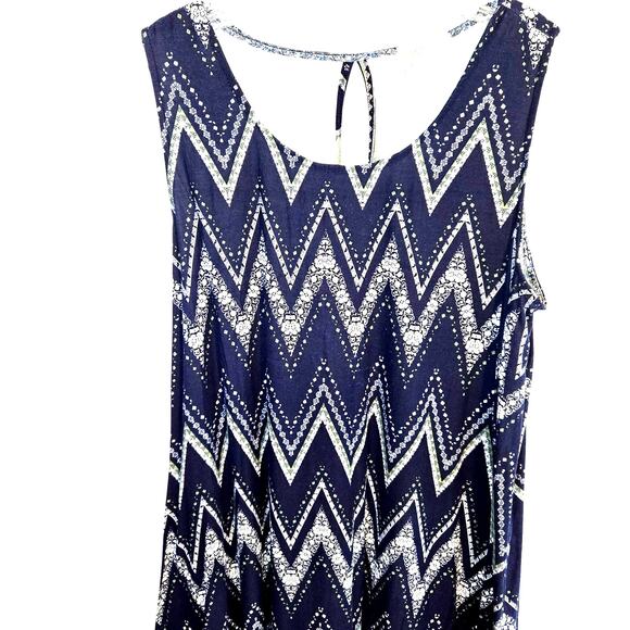 Just Bee 2X Women's Sleeveless Maxi BOHO Sun Dress Plus Size 18W 20W 2XL XXL - Picture 2 of 6